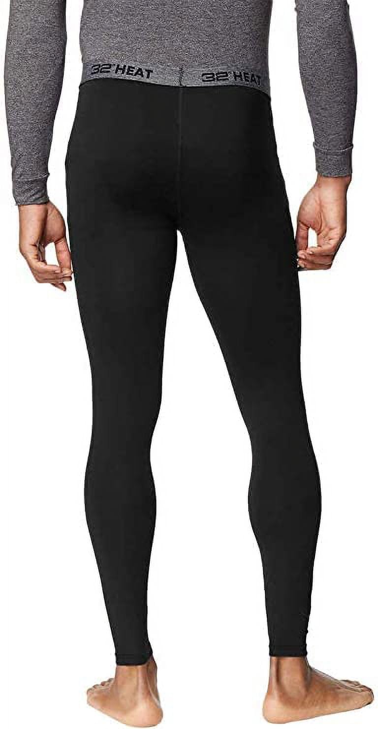 32 Degrees Men's 2-Pack Performance Lightweight Thermal Baselayer Legging Pant - Image 2